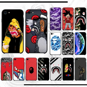 

For iphone 11 max Painted Bling BAPE DIY For iphone 8 plus Phone Case For iphone 11 pro max x xs xr 7 8 plus 6 6s 5 5s 5se case