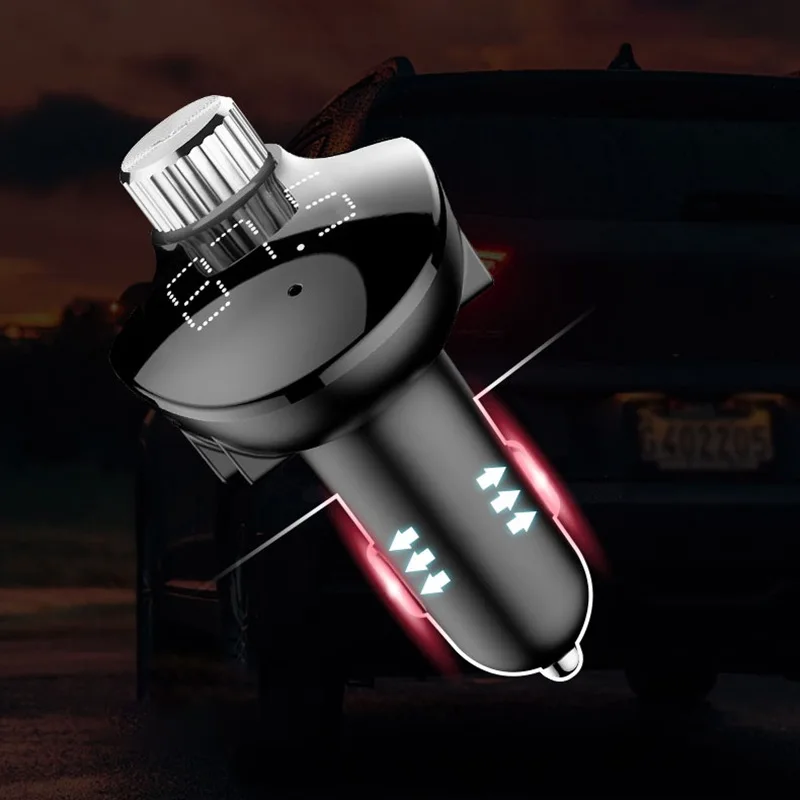 Bluetooth fm-передатчик музыкальный плеер TF/sd-карта USB флэш-накопитель с громкой связи Автомобильный USB быстрый адаптер для зарядки