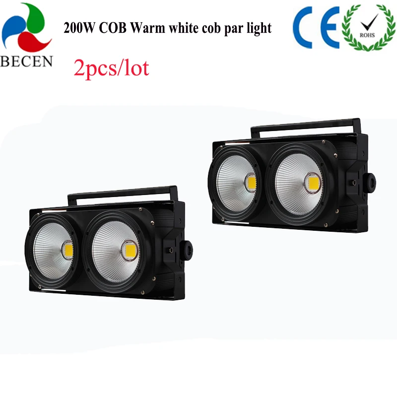 

Tax was paid no fee 2 eyes 2x100W Led Blinder 200W COB Par Light DMX512 Stage Lighting for Club Stage bar lighting 2pcs/lot