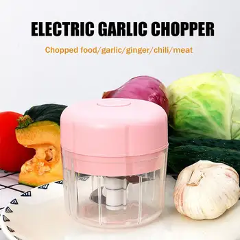 

Mini Electric Food Chopper USB Rechargeable Food Mincer Processor Kitchen Electric Garlic Vegetables Shredder Dicer