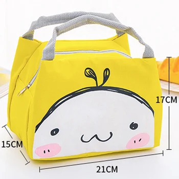 

Portable Cooler Lunch Bag For Office Women Breakfast Box Picnic Travel Carry Tote Kawaii Girls Hand Pack Thermal