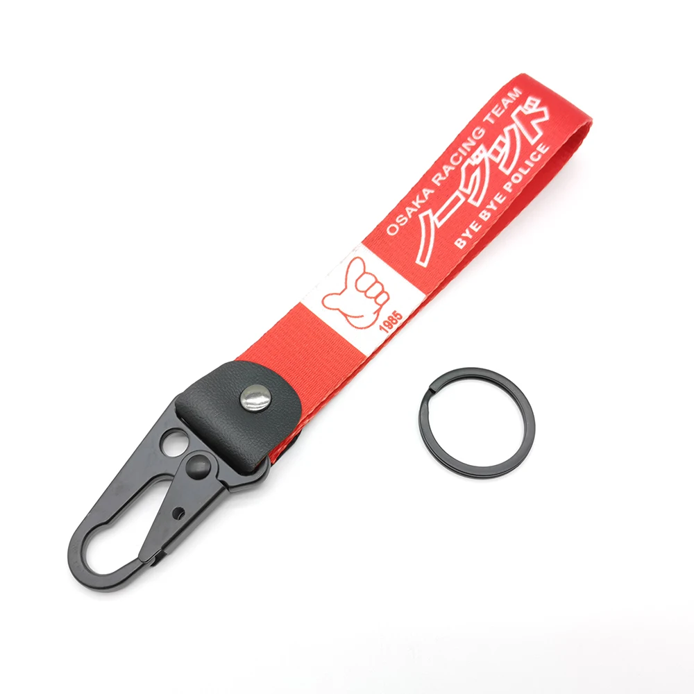 JDM Racing Geändert Stil Osaka Adler Schnabel Keychain Red Nylon Wärme Transfer Prozess Schlüssel Ring 1985 KEINE GOOG – Detail 7