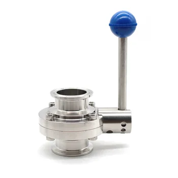 

1.5" 2" SS304 stainless steel sanitary clip butterfly valve + 2 clamp + 2 gasket