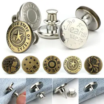 

2 Sets Pants Waist Tightness Adjustment Button Rivet Stud Snap Clasp Closure handmade Craft DIY Clothing Sewing Accessories
