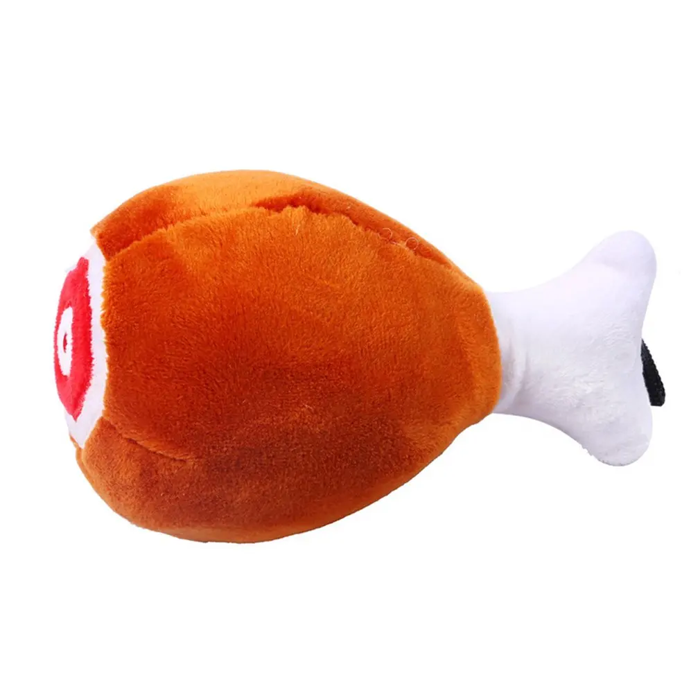 

Pets Toy Big Drumstick Toy Bite Resistant Vocal Plush Toy Teddy Dog Toy Make Sounds Chicken Leg Cute Safe Clean