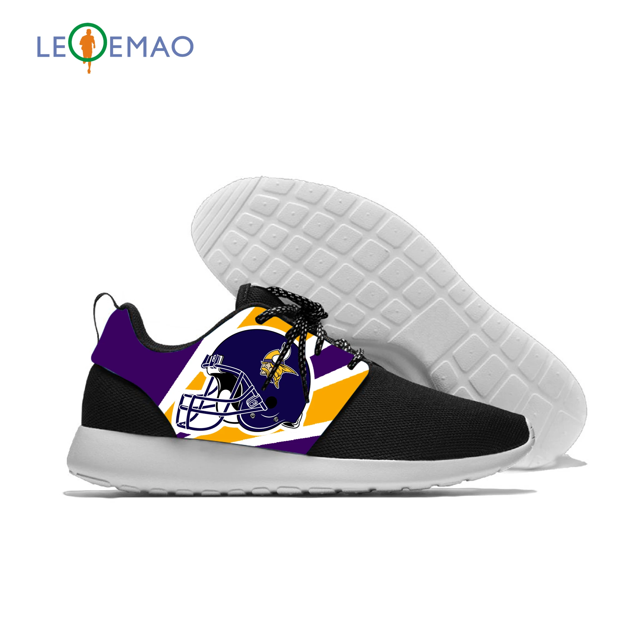 

Running Canvas Shoes Breathable Vikings Leisure Minnesota Football Fans TEAM Fans Flat Canvas Sport Shoes Classic Sneakers