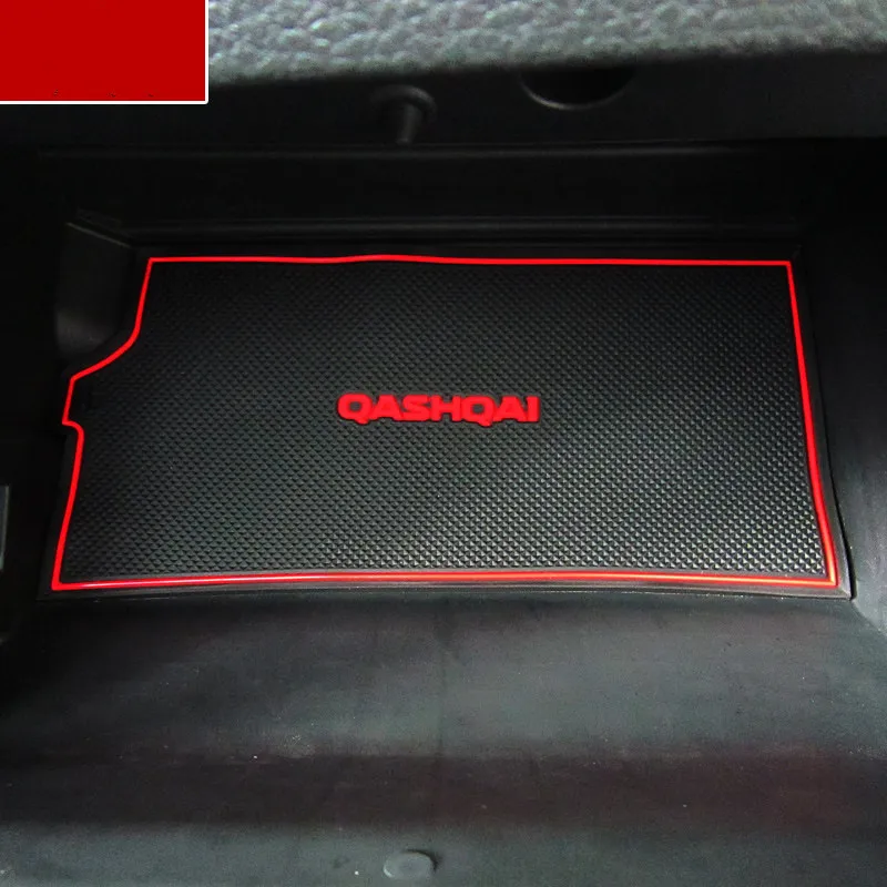 3D резиновый коврик для Nissan QASHQAI слот-коврик для двери чашка Подушка паз коврик Lnterior Противоскользящий коврик автомобильные аксессуары Стайлинг