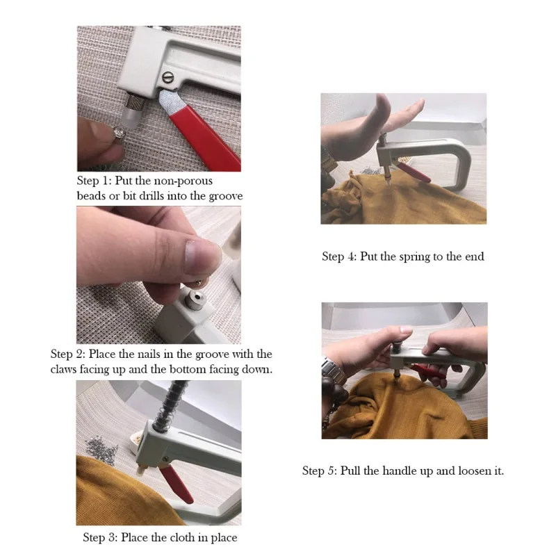 DIY Руководство Бисероплетение машина без жемчуг с отверстиями крепления прикрепить инструменты комплект Бисероплетение поставки Комплект для одежды Одежда украшения Z
