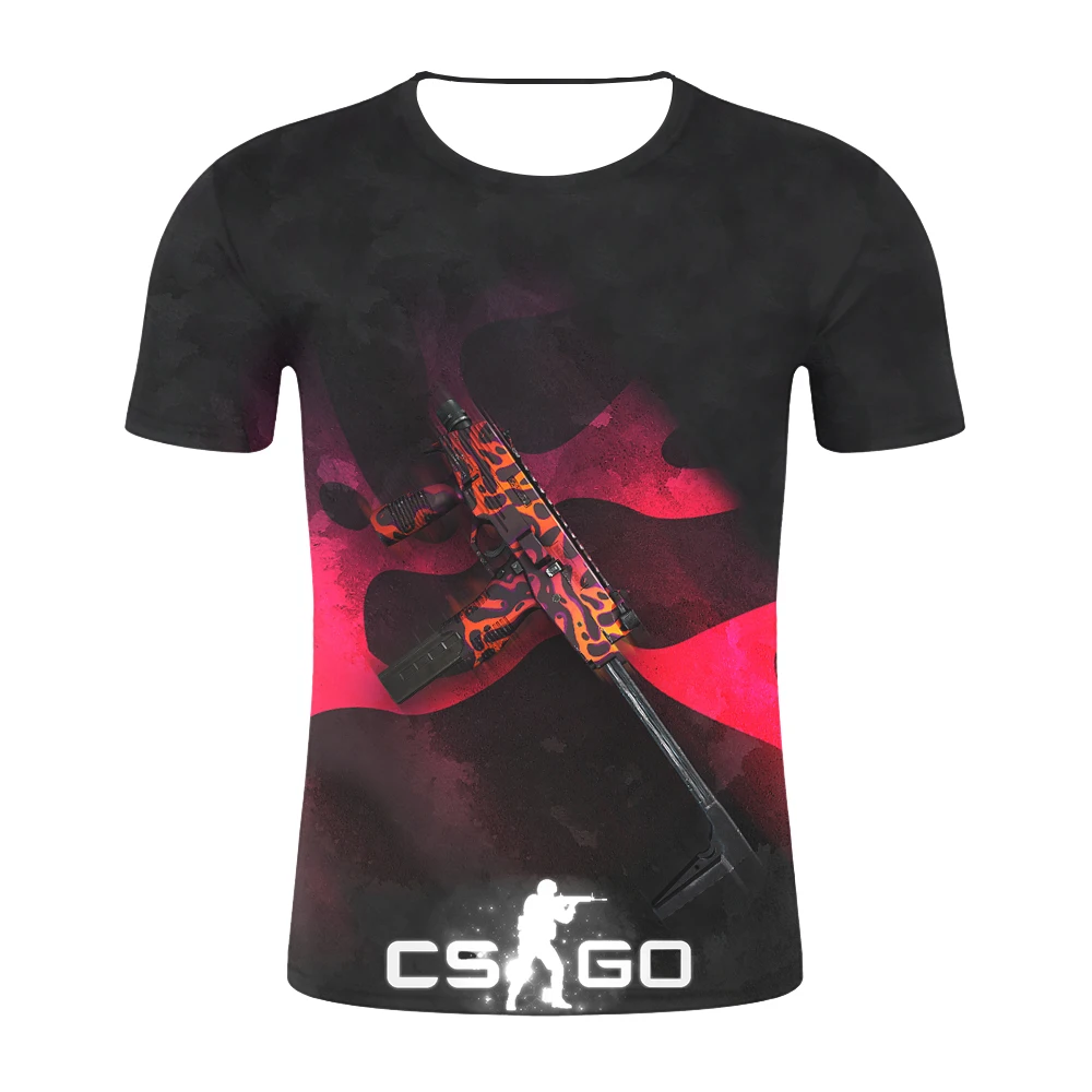 Крутая Мужская футболка CS GO Gamers летняя новинка csgo уютная 3d принт высокое качество