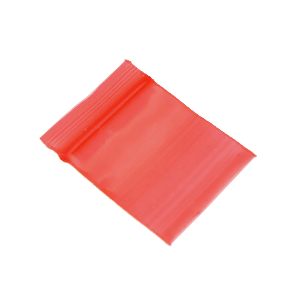 100pcs 3*4cm red Mini Bags Plastic Nuts Coins Packaging Bags Small Plastic Zipper Bag Jewelry Coin Poly Bag 5