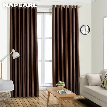 

NAPEARL Solid color blackout curtains finished living room bedroom full curtain shading blind for office sunshade night curtain