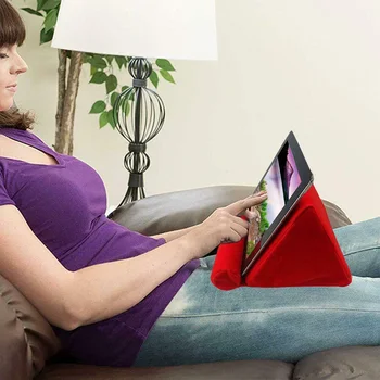 

Portable Folding Tablet Holder for iPad iPhone Pillow Pad Multi-angle Flat Mount Mobile Phone Stand for Xiaomi Huawei Pad NC99