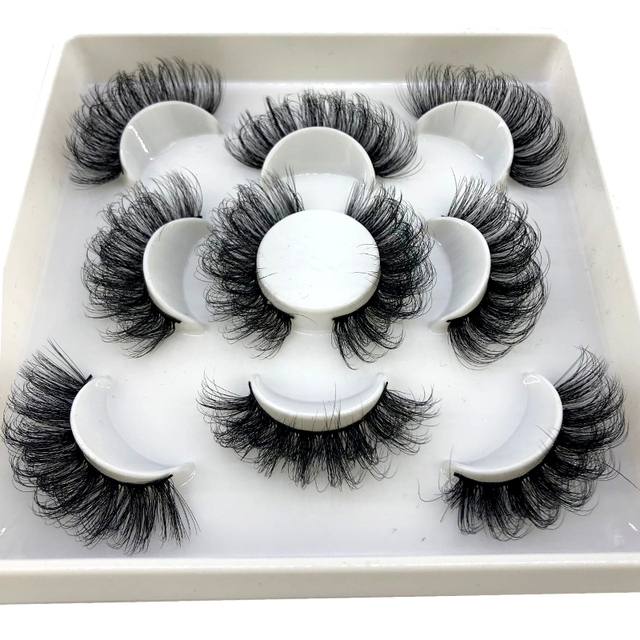 5 pairs natural false eyelashes fake lashes long makeup 3d mink eyelashes eyelash extension mink eyelashes for beauty