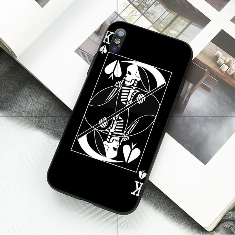 Poker Spades A joker Spades K.