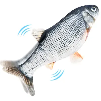 

Electronic Pet Cat Toys 3D Fish Electric USB Charging Simulation Fish Toys for Cat Chewing Playing Toy For Pet Biting Supplies