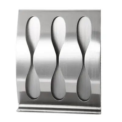 Stainless Steel Wall-mounted Toothbrush Holder 3/2 Hook Self-adhesive Toothbrush Management Storage Box Bathroom Products - Цвет: Three hole