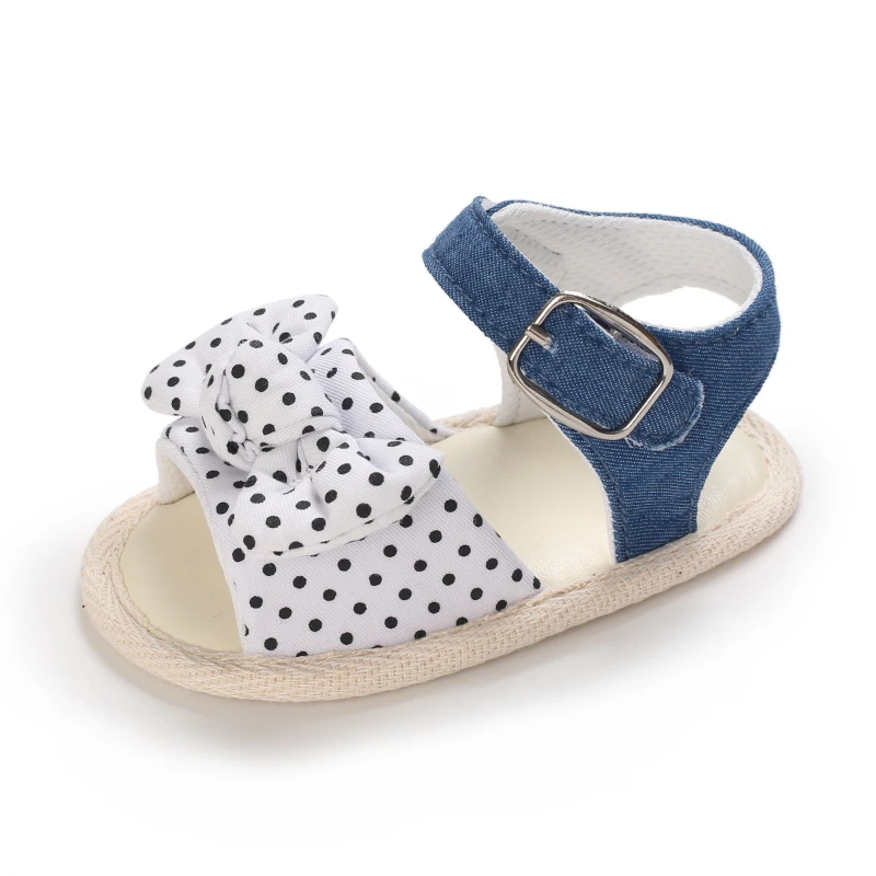 Newborn Toddler Shoes Baby Soft Soled Sandals Lace Soft Soled Shoes Beach Shoes  Slippers Non Slip Sandals 0-18M First Walkers