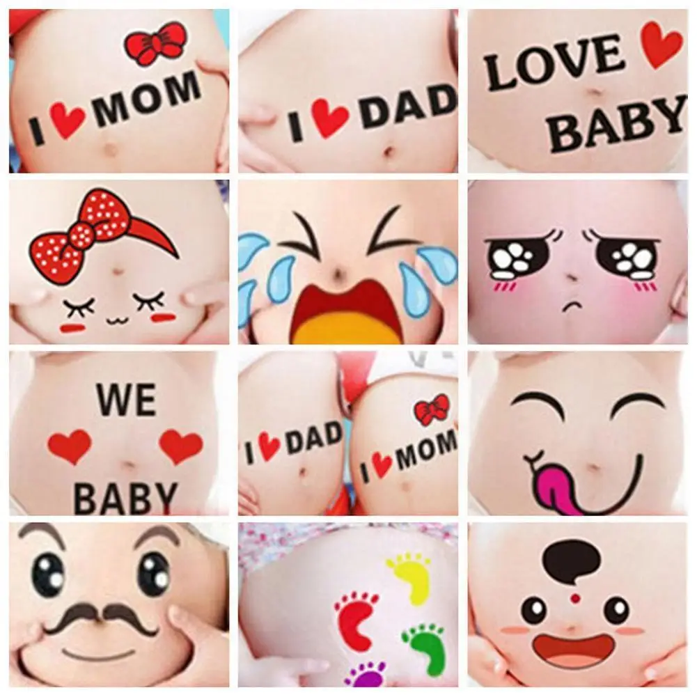 

4pcs/set Pregnancy Photographs Belly Painting Photo Maternity For Pregnant Accessories Random Multi-color Women Color Stick C3J2