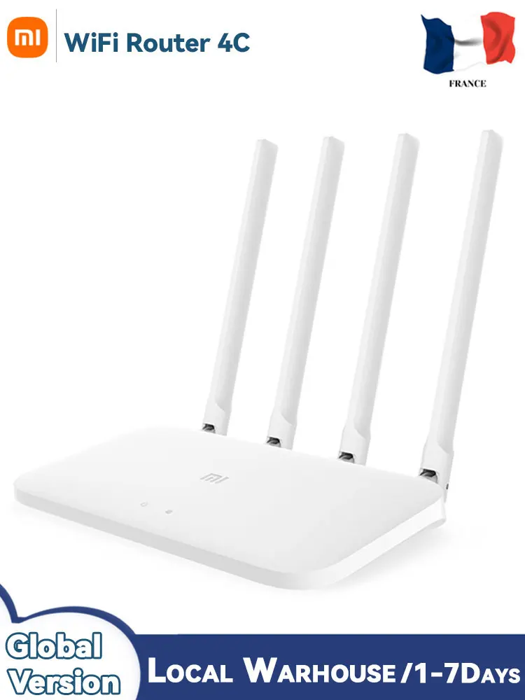 Xiaomi Wifi Router 4C 64Mb 300Mbps 2.4Ghz Router Wireless 4 Antenne Estensibili Ripetitore Wifi Per Controllo App Home Office