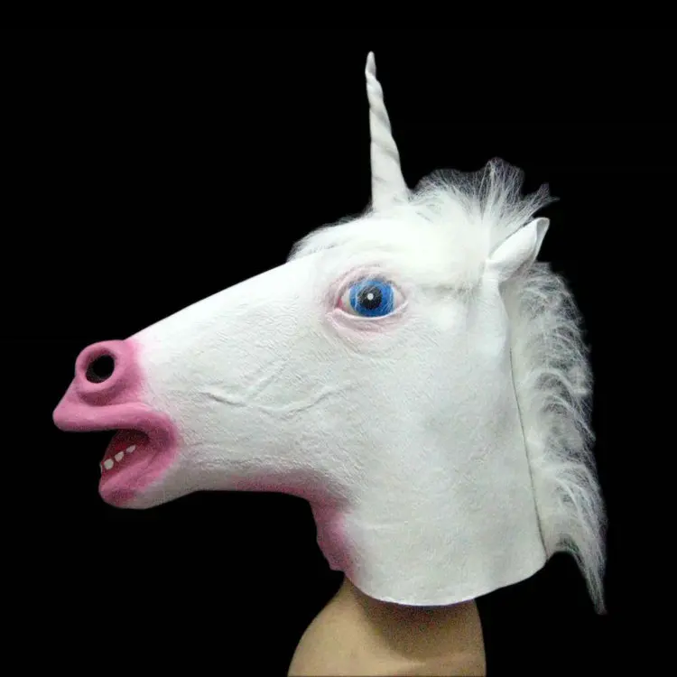 

Halloween Mask Environmentally Friendly Latex Mask Halloween Mask Horsehead Mask Unicorn Mask