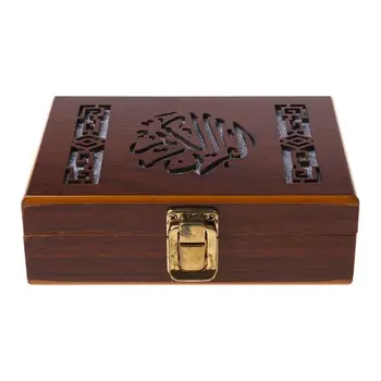 

Wooden Bible Book Jewelry Storage Box Eid Ramadan Festival Decoration Organizer