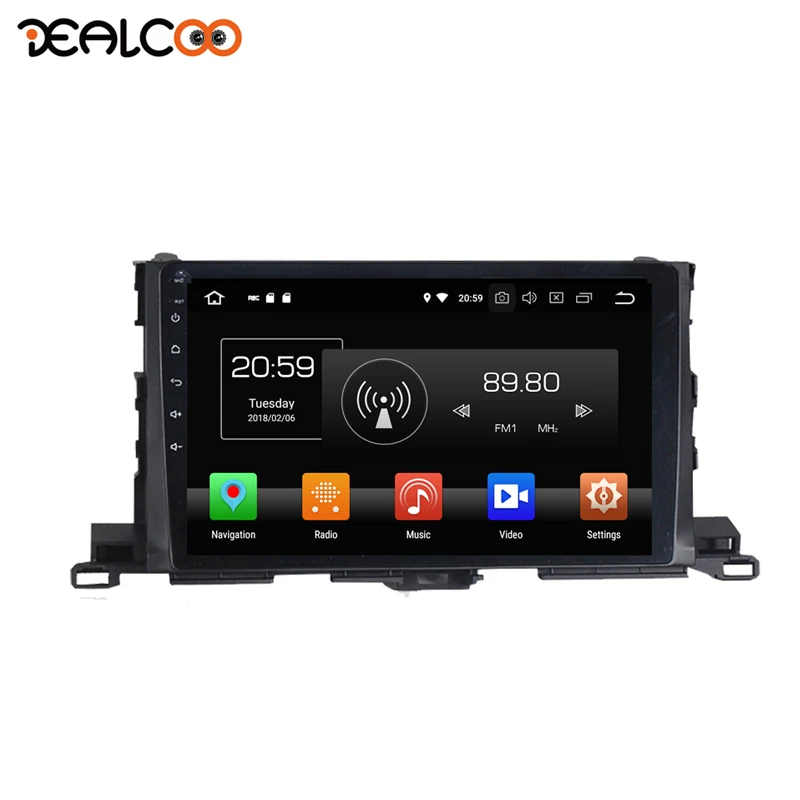 

Dealcoo 2 Din Android Car Radio Android 2Din Car Stereo Double Din Android Car Dvd Player for Toyota Highlander 2015 2016