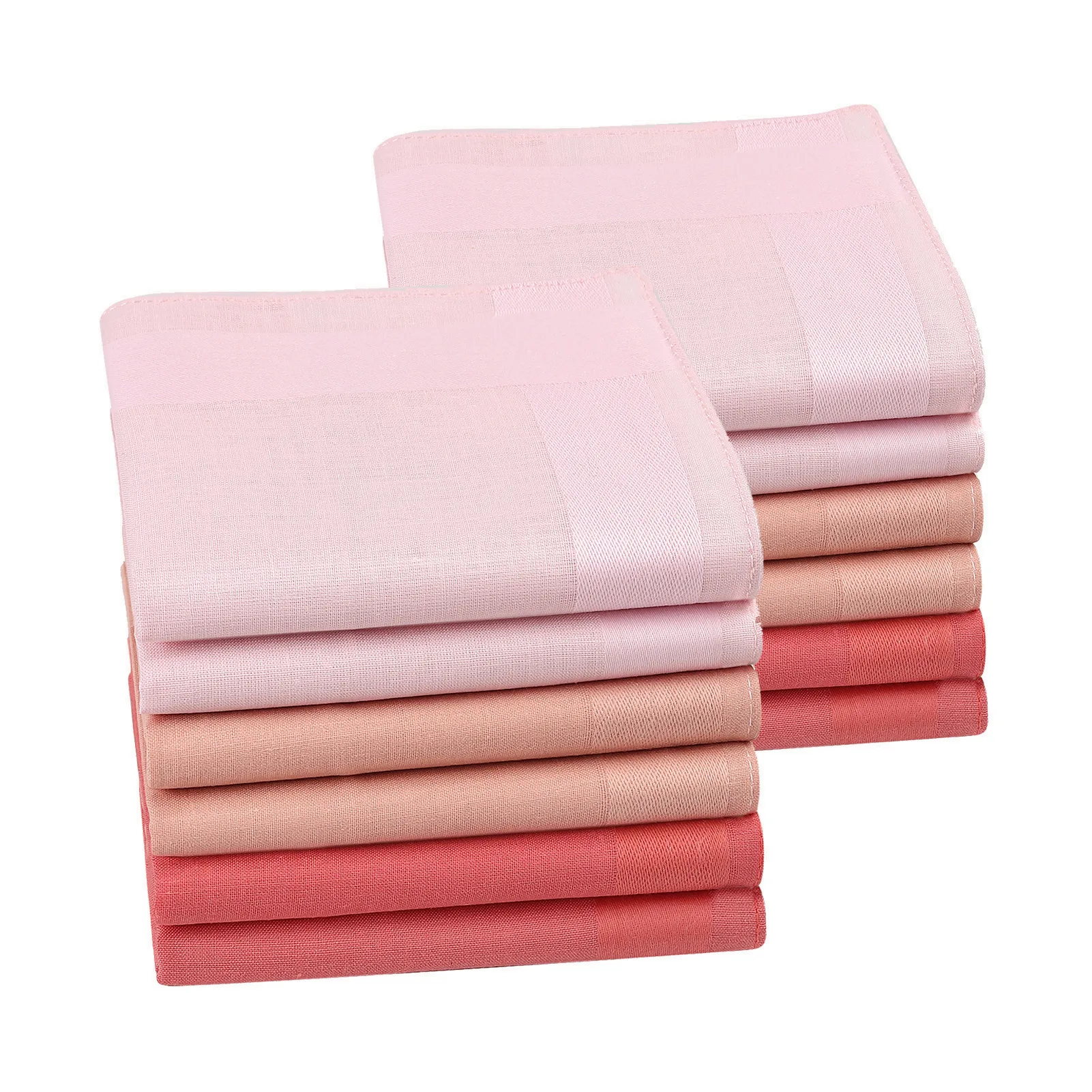 Fashion Square Handkerchief For Men Gentlemen Classic Solid Color Pocket Cotton Towel For New Year Gift Wedding Party 6/12PCs pocket square mini handkerchief