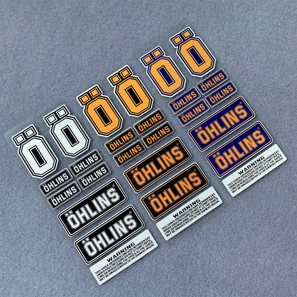 NO.L093 OHLINS Moto Sticker Accessory 3M Highly Reflective Suspension Modification decoration Motorcycle Waterproof Decal | Автомобили и
