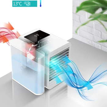 

Microhoo Household Small Air Cooler Fan Desktop Mini Air Cooler Small Air Condit Charging Air Conditioning Fan 5.14