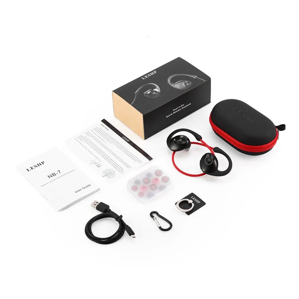 

LESHP Snail In-ear Sport V4.0 Earphone Portable Headset Pedometer Microphone Function for Professional Running