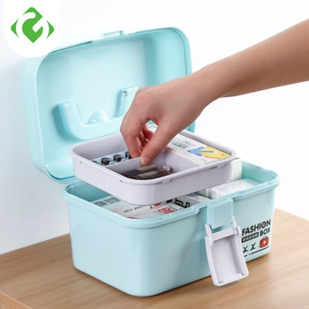 

1PC Portable First Aid Kit Medicine Chest Holder Storage Box Outdoor Home Multi-layer Emergency Kits Cabinet Organizer Safety