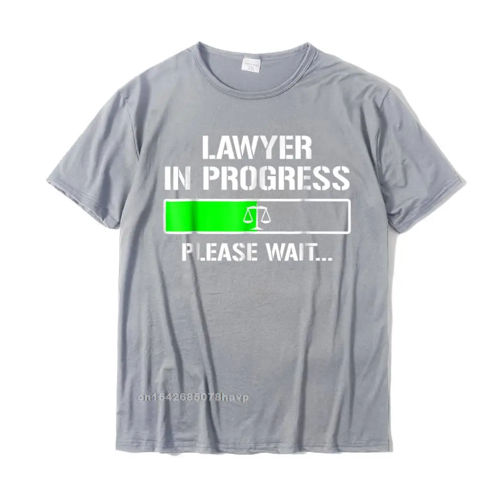 Casual Tops Shirts Slim Fit Crew Neck Design Short Sleeve 100% Cotton Men T Shirt Casual T Shirts Wholesale Lawyer In Progress T-shirt Funny Law School Student Tee Gift__51. grey