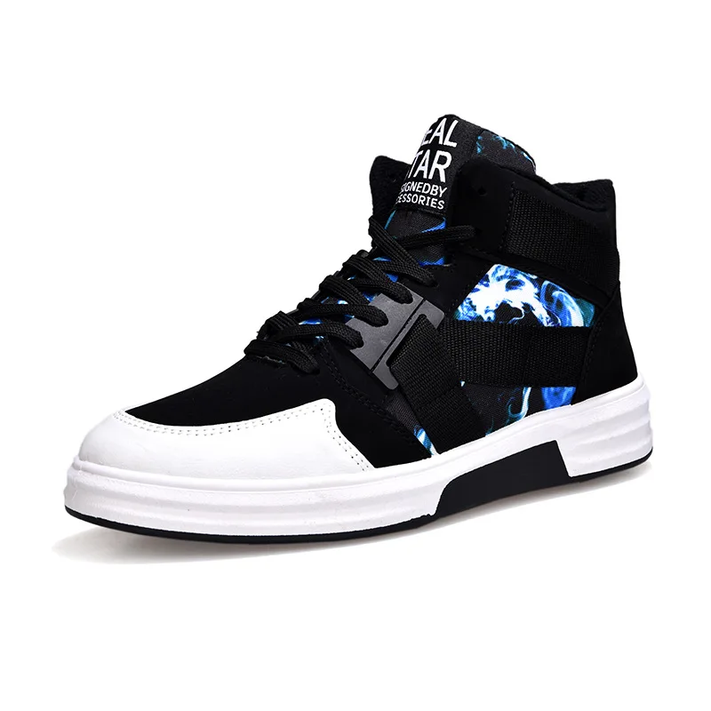 Ankle boots warm men snow boots winter Lace-up men shoes fashion flock plush winter size 39-47 wer4
