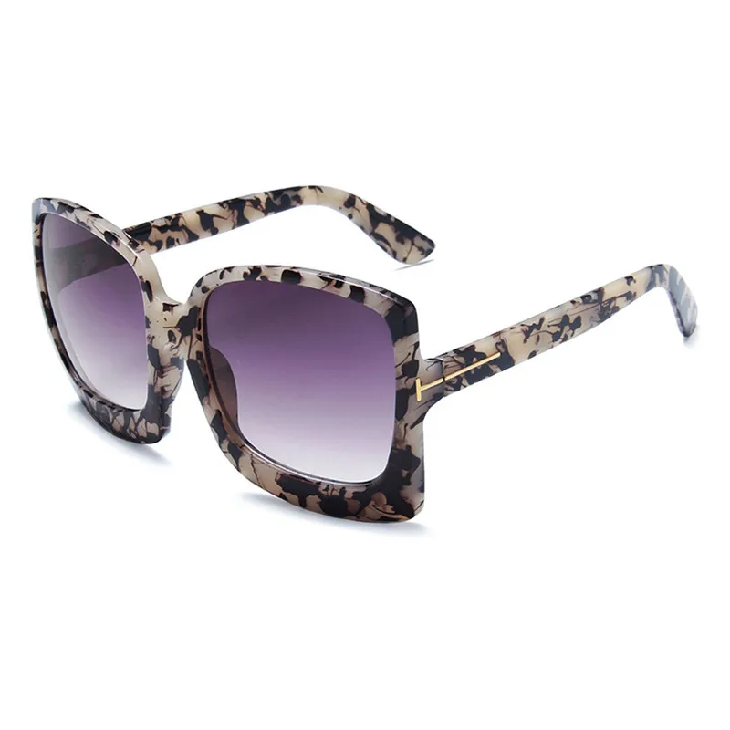 

2020 Oversized Gafas Square Sunglasses Women Oculos Luxury Large Frame Leopard Sun Glasses Female Vintage Shades Eyewear Ladies