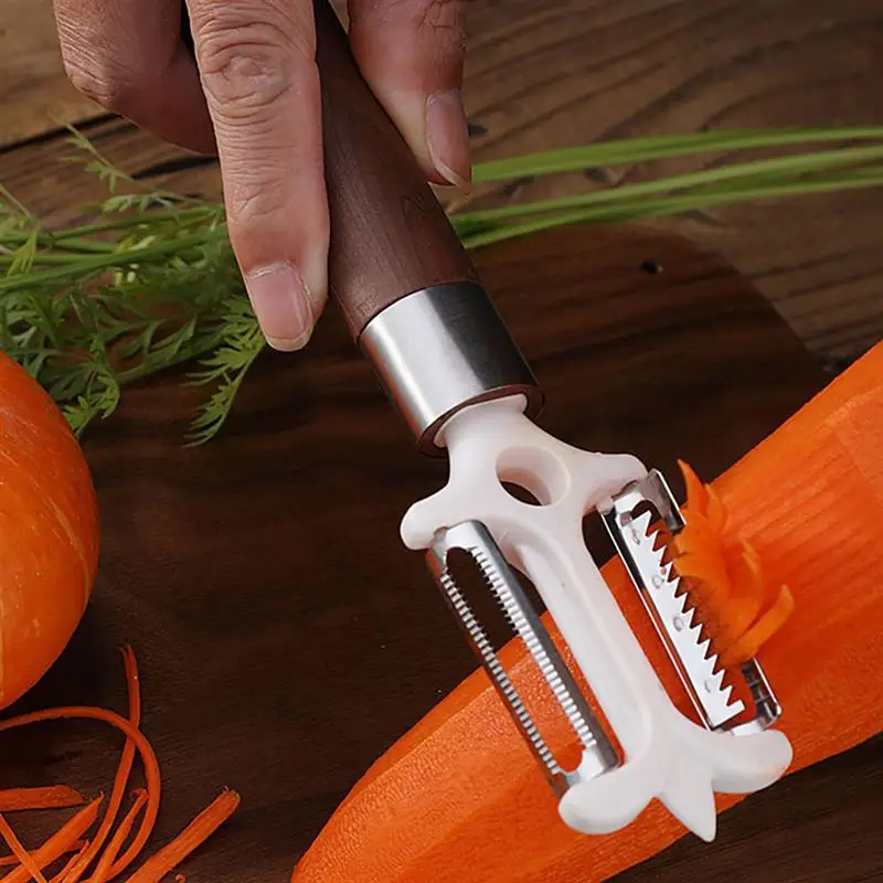 

Multifunctional Kitchen Tool 2 in 1 Vegetable Fruit Potato Carrot Peeler Grater Turnip Cutter Slicer Melon Gadget