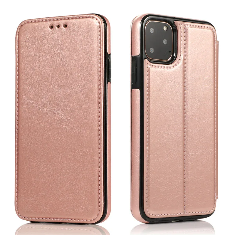 Флип-кожаный чехол для iPhone 11 Pro XS Max XR X XS 7 8 6 6S Plus Магнитный держатель для карт - Цвет: 2