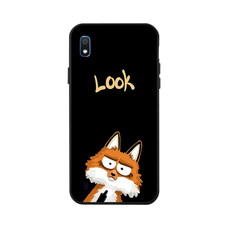 Ojeleye Case For Samsung Galaxy A10 Case Fashion Black Silicon Cover For Samsung Galaxy A70 A50 A40 A10s A20s M30s A90 5G Covers
