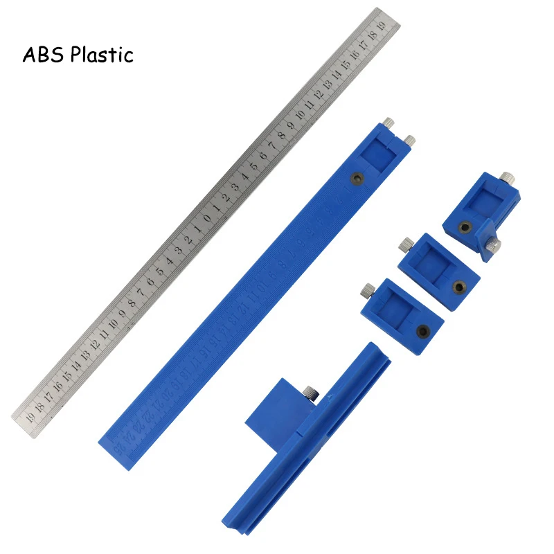 ABS Plastic Сверлильный направляющий втулка для шкафа аппаратное джиг ящик выдвижной деревянный сверлильный Дырокол втулка для мебели инструмент для пробивки настоящий позиционный инструмент - Цвет: ABS Plastic
