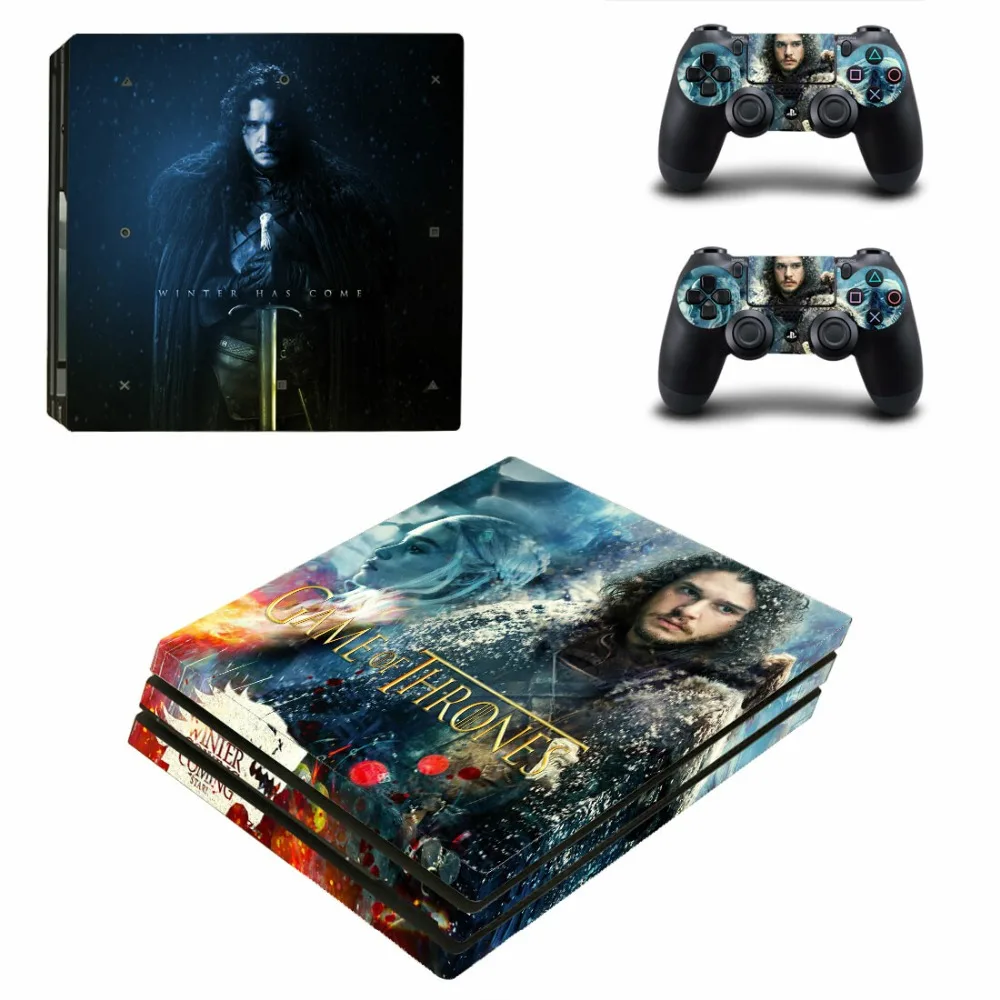Фиолетовый Игра престолов PS4 Pro наклейка Play station 4 наклейки для кожи наклейки для playstation 4 PS4 Pro консоль и контроллер Скины Виниловые - Цвет: Фиолетовый