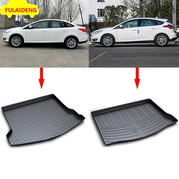 

1pcs For Ford Focus MK3 Sedan&Hatchback 2012-2018 TPO Waterproof Trunk Cargo Floor Mat Cargo Pad Floor Tray Liner Car Styling