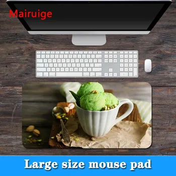 

Mairuige big promotion large size multi-size delicious ice cream pattern edging PC computer laptop mouse pad