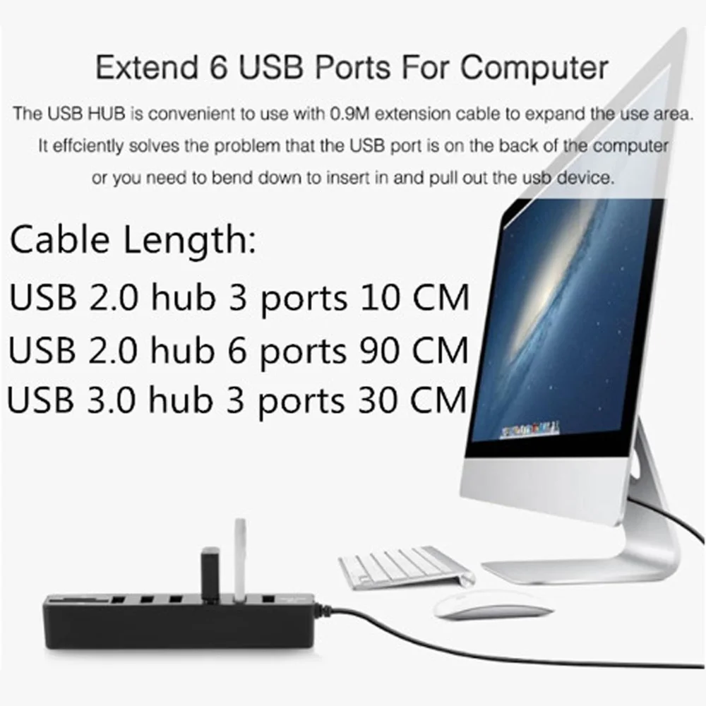 Usb-хаб 2,0 Мульти USB 2,0 док-станция USB высокоскоростной разветвитель 3/6 Порты жил устройство для чтения карт SD TF все в одном для ПК Компьютерные аксессуары