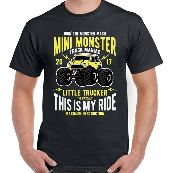 Мини монстр Мужская забавная модель классический грузовик Mr Bean Cooper Clubman Tee |