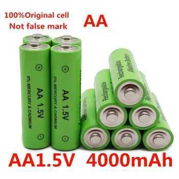 

1.5V New Brand AA rechargeable battery 4000mAh 1.5V New Alkaline Rechargeable batery for led light toy mp3 Free shipping