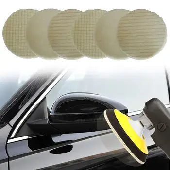 

6 PCS Japanese Self-Adhesive Wool Tray Coarse Medium And Fine Grinding Disc Polishing Wool Wheel Sponge Wool Ball