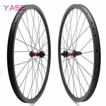 

carbon wheels disc bike 45x30mm tubeless wheelset carbon straight pull DT240S boost 100x15 142x12 mtb wheels 27.5 roda bicicleta