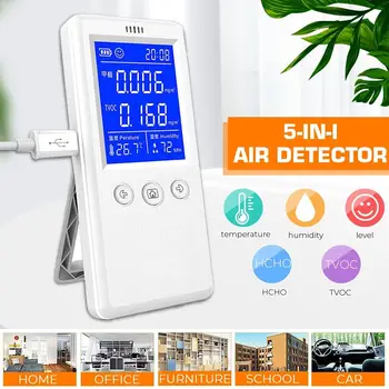 

Digital LCD Formaldehyde Detector Thermometer Hygrometer HCHO/TVOC/PM2.5 Tester Air Quality Monitor Gas Analyzer