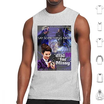 Dial 'm' For Missy Tank Tops Vest Sleeveless Who Missy Mistress 12th 12th Clara Davros Skaro