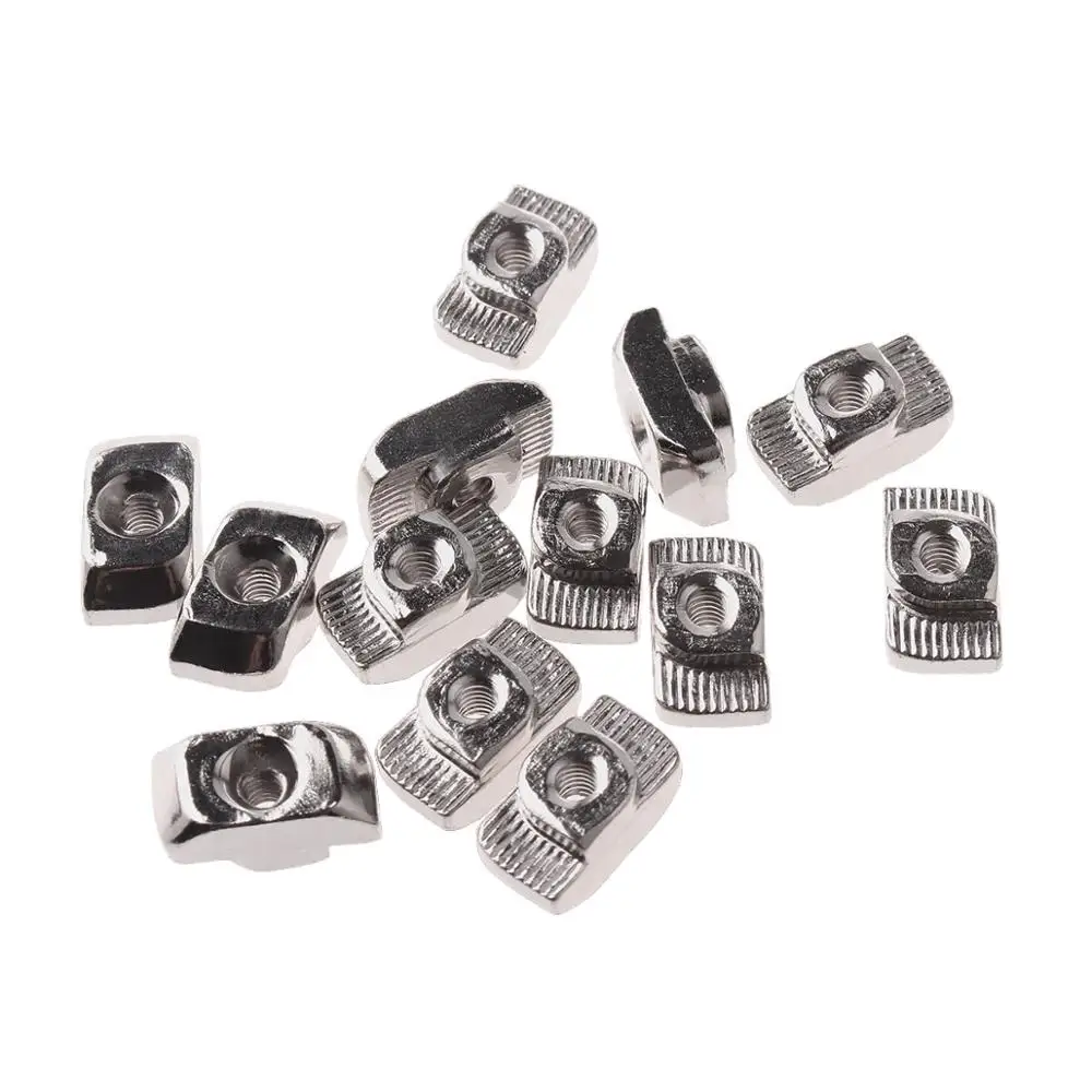 M3 M4 M5 M6 M8 Slot T-nut Sliding T Nut Hammer Drop In Fasten Connector For EU 20 30 40 45Series 2020 3030 4040 Aluminum Profile