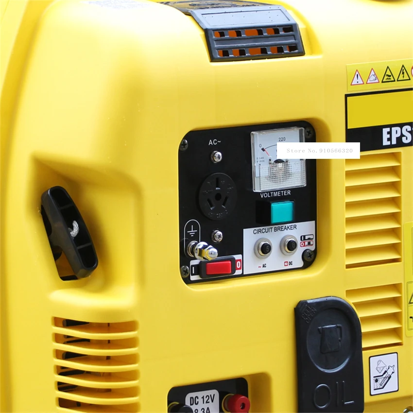 EPS1000 Portable Household Gasoline Generator Home Small Silent Generator Single Phase Gasoline 1000W 220V 88CC 4.2L